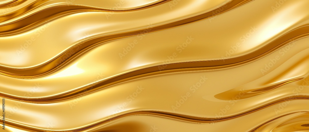 Obraz premium Liquid gold Ripples texture background,rippling effect of liquid gold texture, can be used for printed materials like brochures, flyers, business cards. 