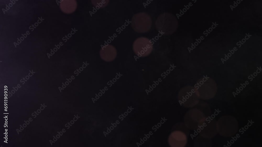 Background with golden particles movement with place for text, golden particles, particle motion