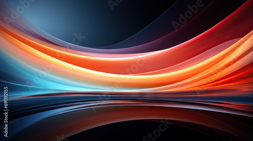 Abstract Hologram Gradient Template with Circle Stripe Lines: A Modern and Vibrant Backdrop in Bright Blended Colors for Banners, Presentations, Poster Covers.