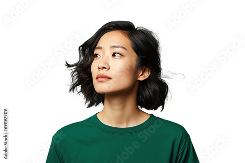 Close up of an asian woman posing