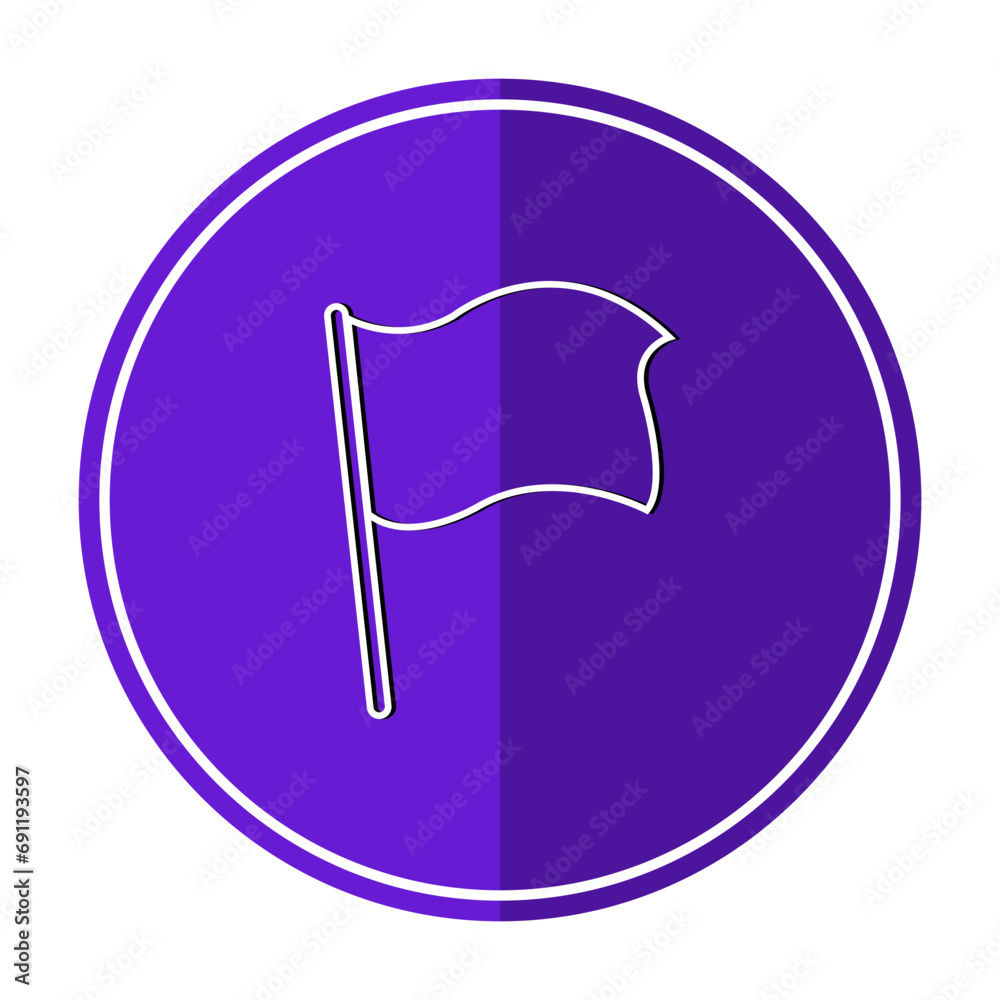 golf flag icon
