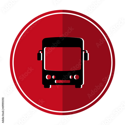 red bus icon