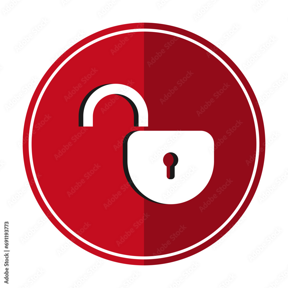 open lock icon
