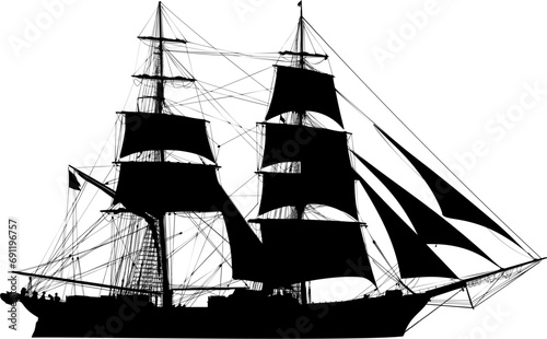barco, pirata, mar photo