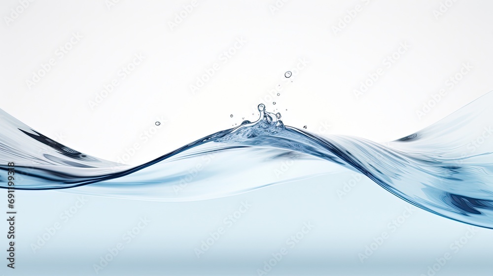 a flow of water with splashes in a horizontal format, in a natural resource, photorealistic illustration in JPG. Generative ai a flow of water with splashes in a horizontal format, in a natural resource, photorealistic illustration in JPG. Generative ai