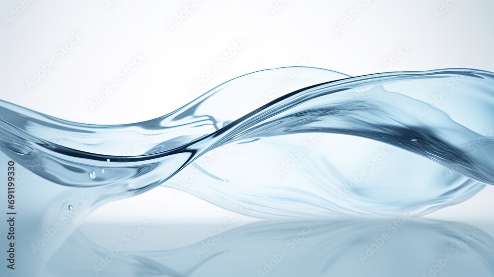 a flow of water with splashes in a horizontal format, in a natural resource, photorealistic illustration in JPG. Generative ai a flow of water with splashes in a horizontal format, in a natural resource, photorealistic illustration in JPG. Generative ai