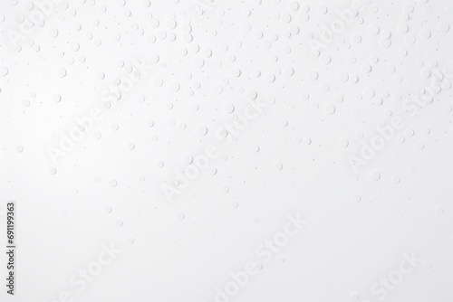 A minimalist white background with subtle grey polka dots scattered evenly