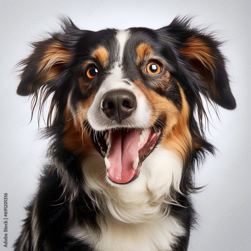 dog is talking and showing his mouth open, happy dog is talking and showing his mouth open, happy