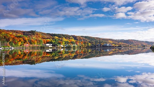 Time Lapse - Beautiful Autumn Landscape in Houghton, Upper Superior, Michigan