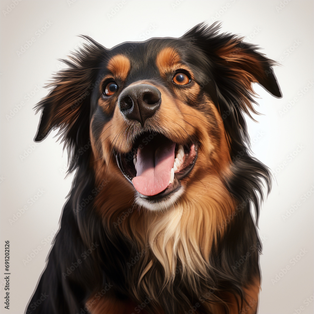 dog is talking and showing his mouth open, happy dog is talking and showing his mouth open, happy