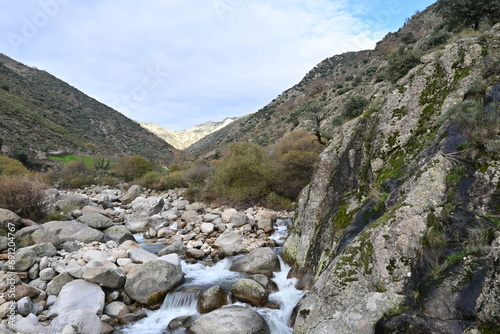 Jaranda Gorge with the Portilla in the background, Guijo de Santa Bárbara in Extremadura. photo