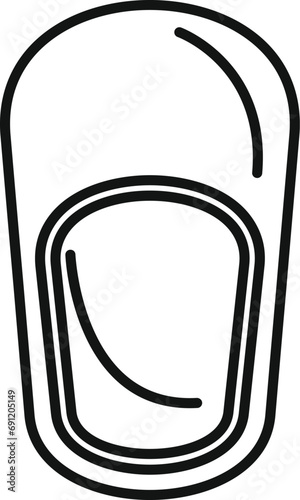 Floor home slippers icon outline vector. Winter object. Fur comfort material
