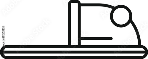 Residence slippers icon outline vector. Cute cozy shoes. Fashion model