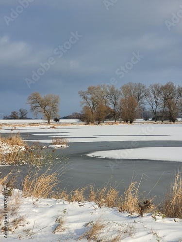 river in winter