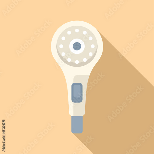 Spray washer head icon flat vector. Shower head. Sign room spray