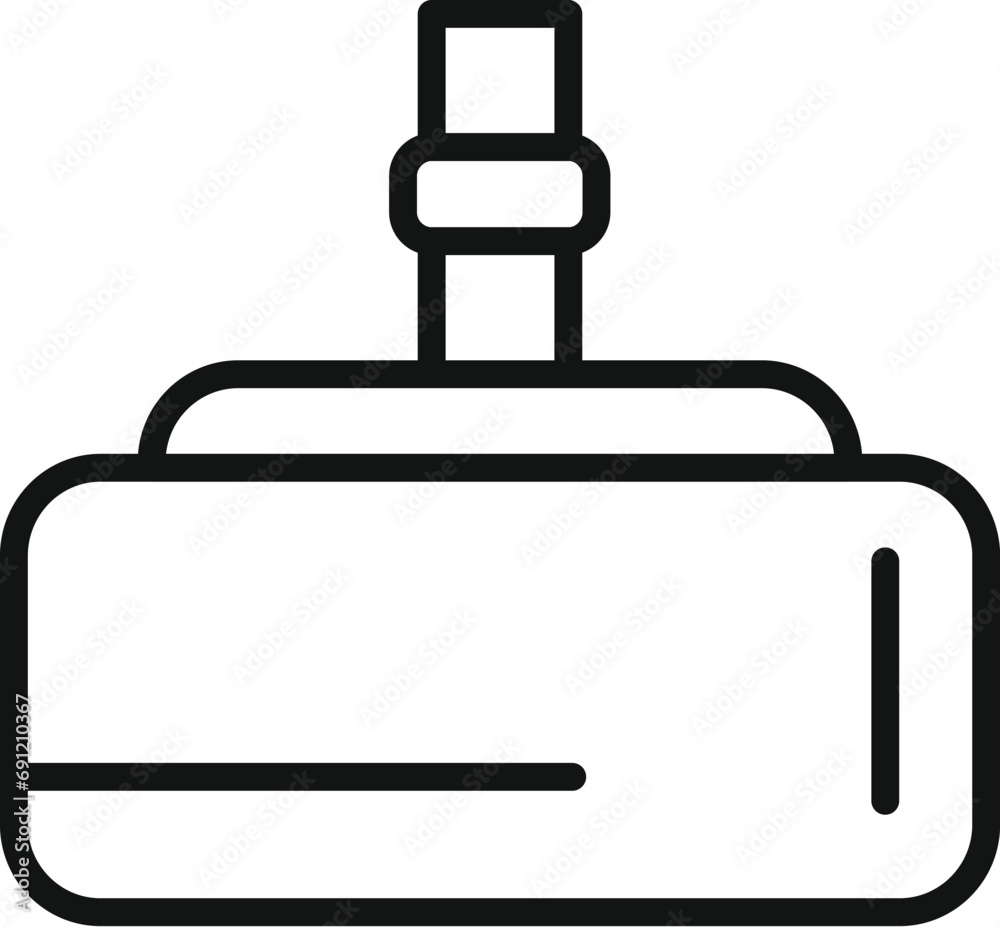 Wellness shower head icon outline vector. Restroom cleanliness. Hose sanitary spa Wellness shower head icon outline vector. Restroom cleanliness. Hose sanitary spa