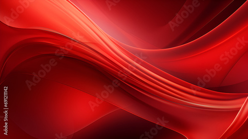 close up of a red satin silk cloth scarf. abstract background.
