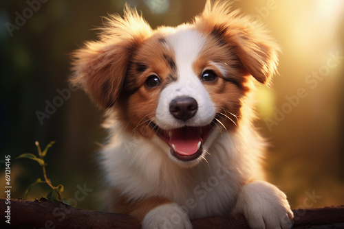 golden retriever puppy portrait