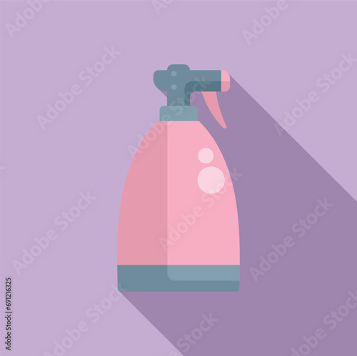 Wash hand nozzle air equipment icon flat vector. Atomizer wash. Clean can
