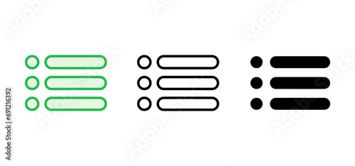 Menu Icon set. web menu icon. hamburger menu symbol