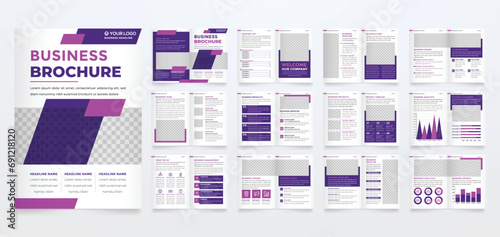 minimalist brochure template with modern concept and minimalist layout use for business profile and product catalog