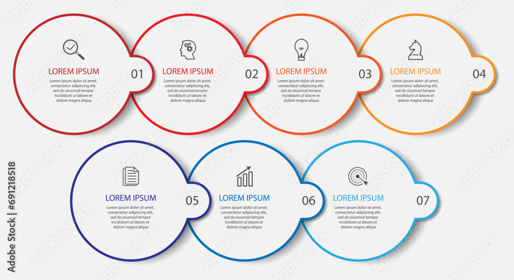 business infographic template 7 options or steps. thin line design with icons, text, number. used for process diagrams, workflow layouts, flowcharts, infographics,
and your presentations business infographic template 7 options or steps. thin line design with icons, text, number. used for process diagrams, workflow layouts, flowcharts, infographics,
and your presentations