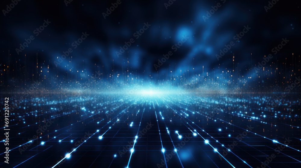 Technology Particle Change In Future Digital World Abstract Background