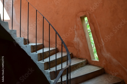 staircase in a building