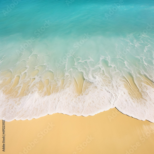 Waves on the beach as a background