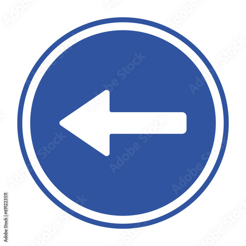 turn lefs sign