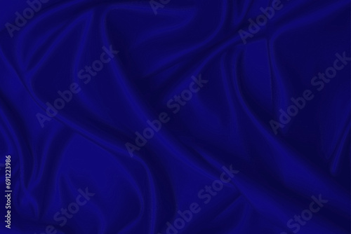 Ultramarine background vector on realistic silk texture