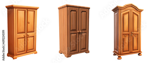 Antique wooden cupboard photo