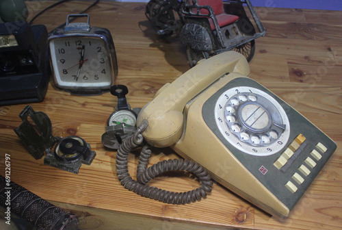 Telephone aircraft that use cables. photo
