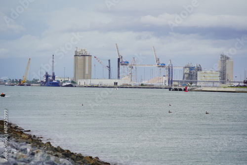 Fototapeta Naklejka Na Ścianę i Meble -  Rocket launch site facility in Cape Canaveral, Florida
