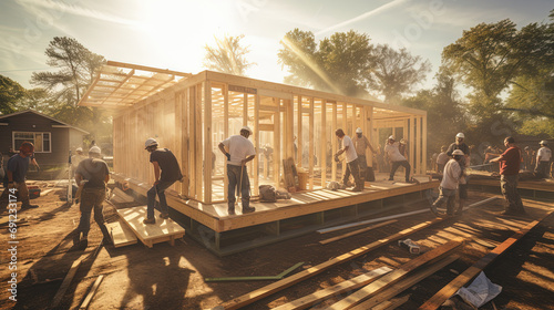 Empathetic Volunteers Unite to Skillfully Construct Homes, Creating Lasting Impact After a Devastating Disaster