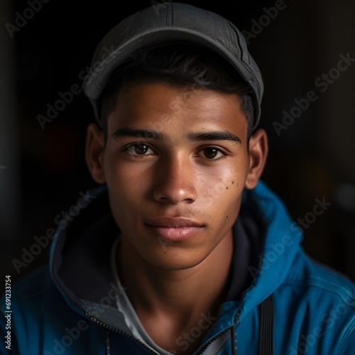 Young latin man with cap © Eliab Acevedo
