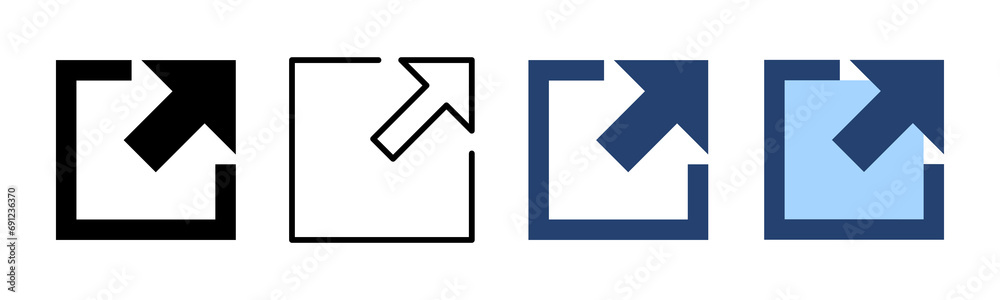 External link icon vector. link sign and symbol. hyperlink symbol External link icon vector. link sign and symbol. hyperlink symbol
