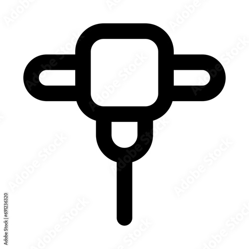 Jackhammer Line UI Icon