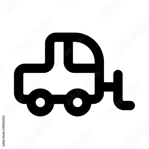 Forklift Line UI Icon