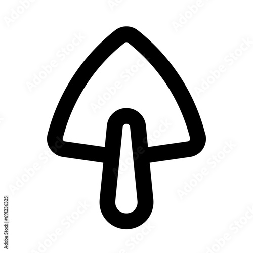 Trowel Line UI Icon