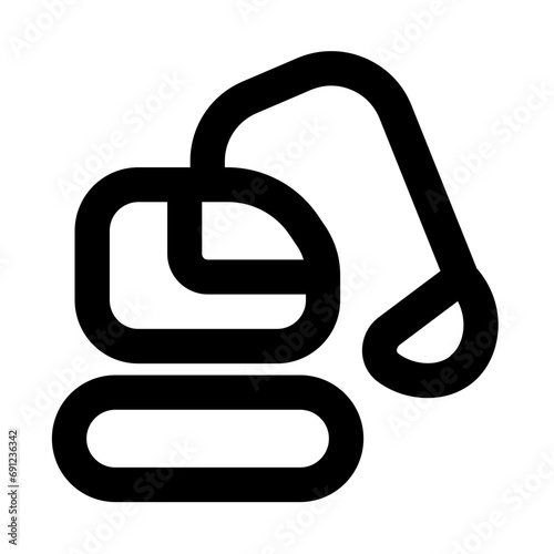 Excavator Line UI Icon