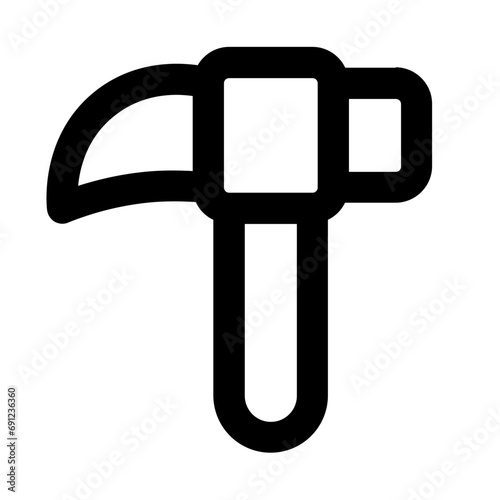 Hammer Line UI Icon