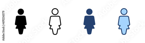Female icon vector. woman sign and symbol