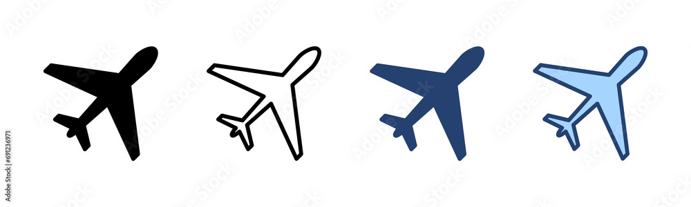 Plane icon vector. Airplane sign and symbol. Flight transport symbol. Travel sign. aeroplane Plane icon vector. Airplane sign and symbol. Flight transport symbol. Travel sign. aeroplane
