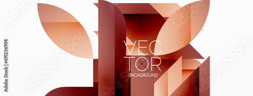 Abstract masterpiece formed by delicate interplay of circles, squares, and triangles. Geometric elements converge in harmonious chaos, evoking sense of modern creativity. Symphony of shapes