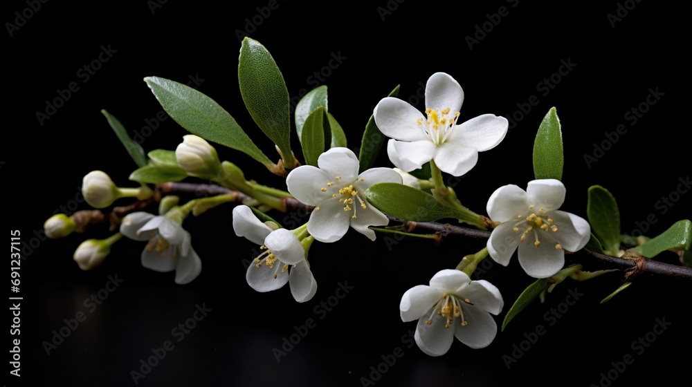 white flowers on black background white flowers on black background
