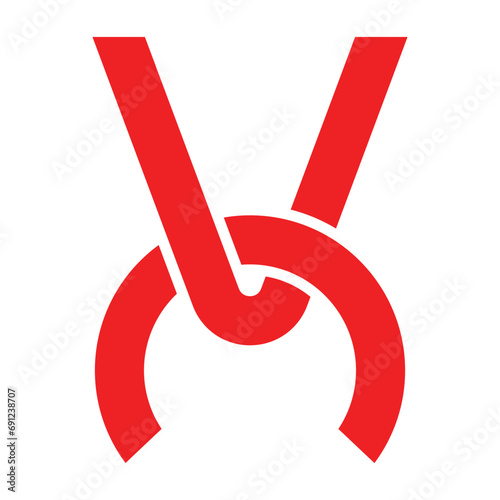 vc letter logo vector