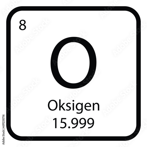 Oxygen icon vector