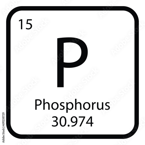 Phosphorus icon vektor