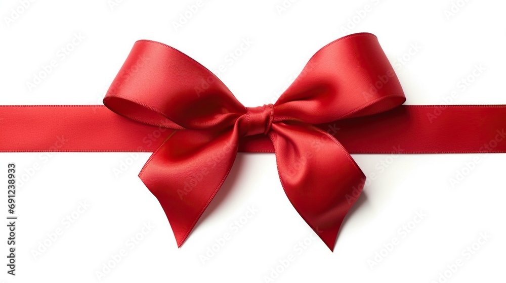 red bow isolated on white red bow isolated on white